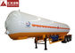 Liquid Petroleum Gas LPG Tank Trailer Manual Control  49.8CBM Large Tank Size LPG Transport Trailer